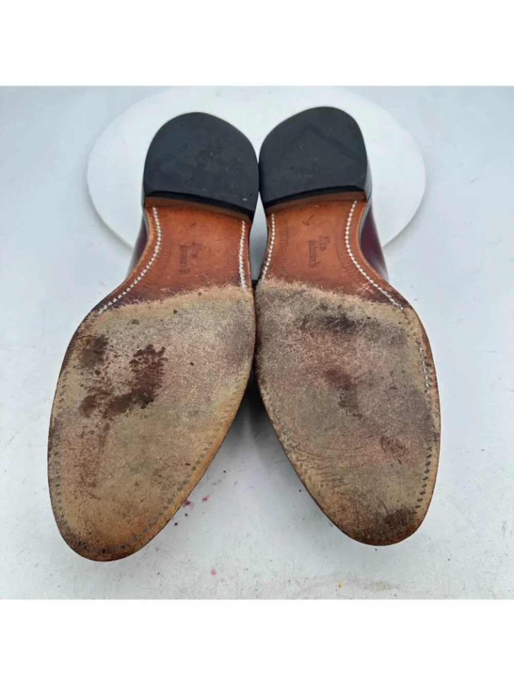 Allen Edmonds Grayson Men Size 11.5B Brown Leather Tassel Loafer Dress Shoes